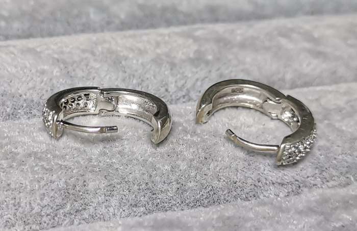 Dazzling Silver Earrings