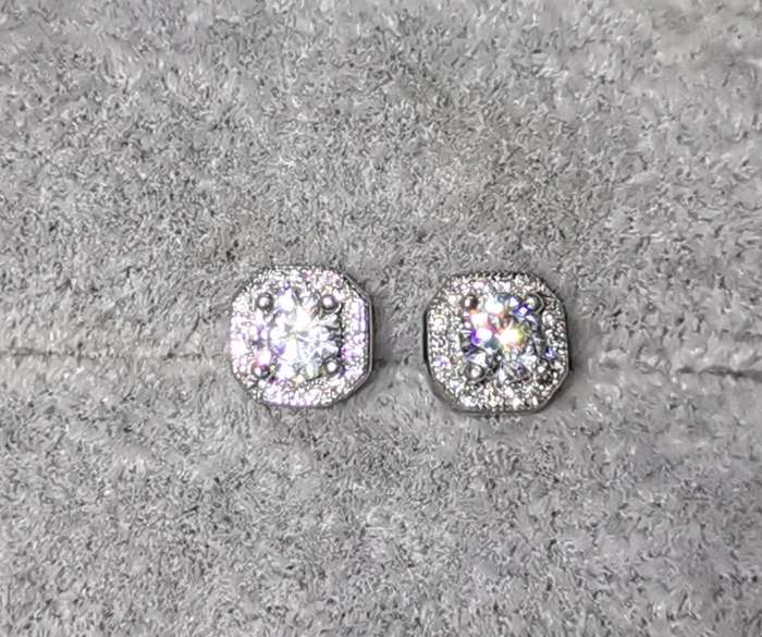 Dazzling Silver Earrings