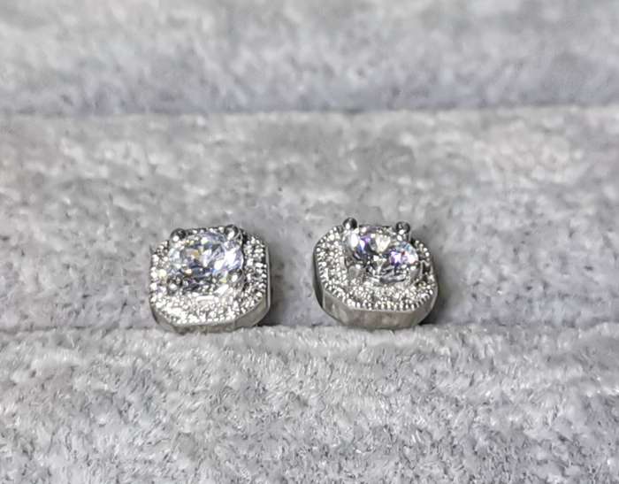 Dazzling Silver Earrings