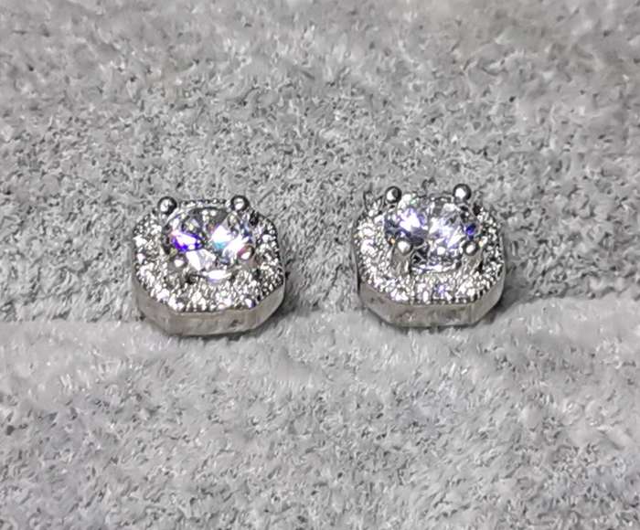 Dazzling Silver Earrings