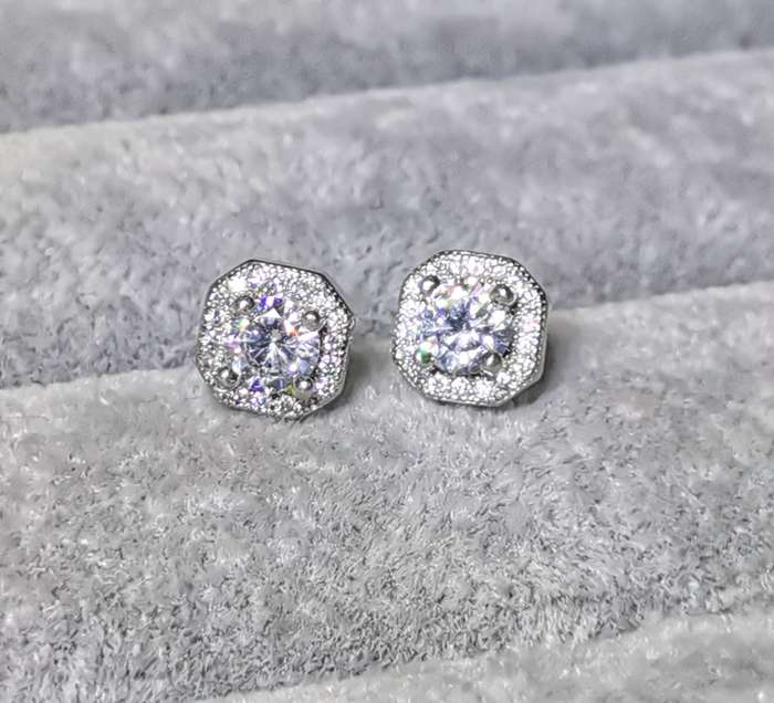 Dazzling Silver Earrings