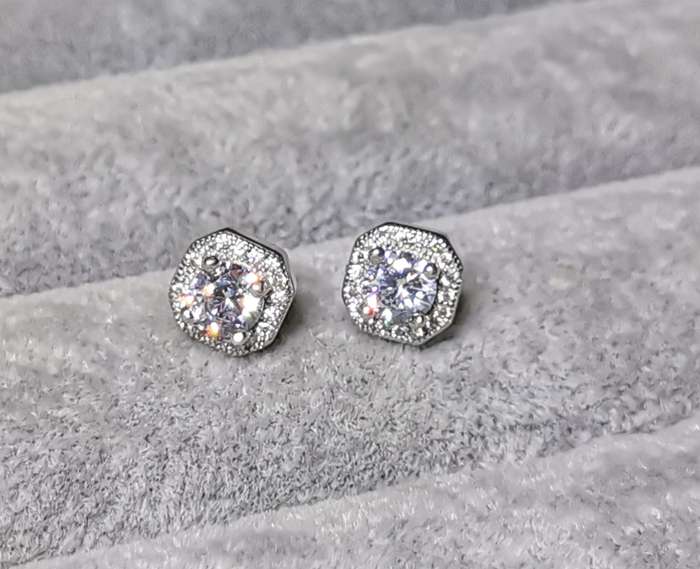 Dazzling Silver Earrings