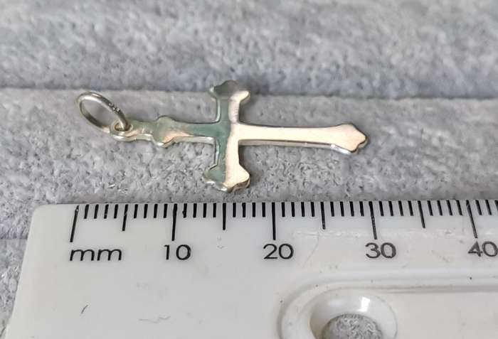 Cute Silver Cross Pendant