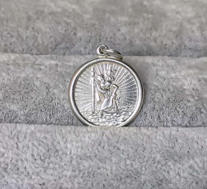 Silver St. Christopher Pendant
