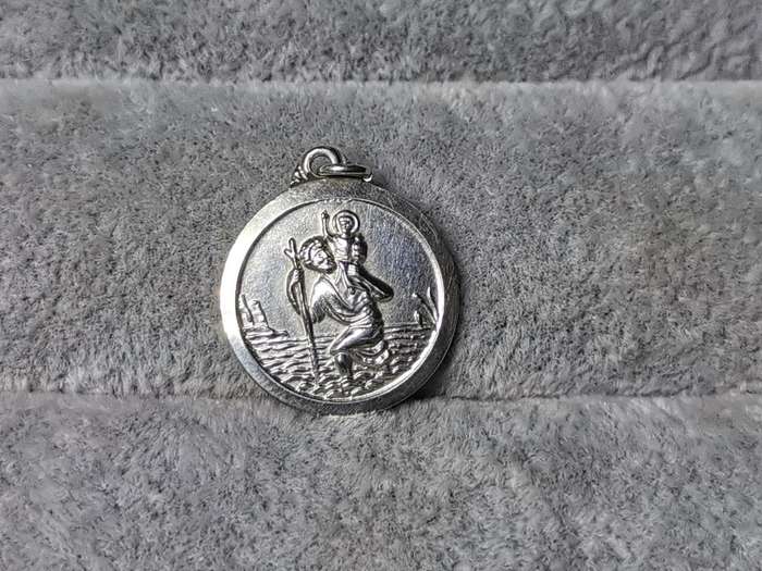 Silver St. Christopher Pendant