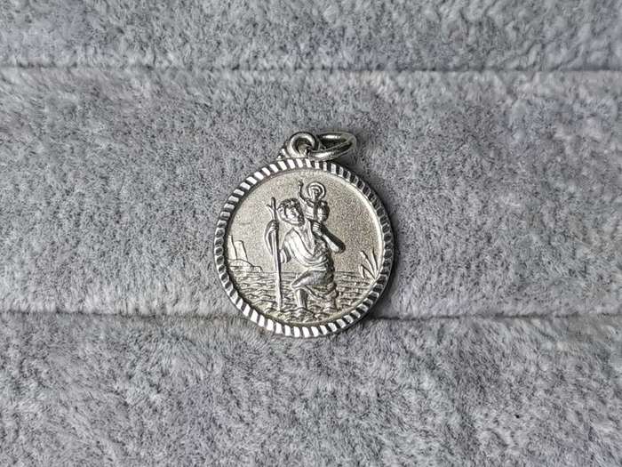 Silver St. Christopher Pendant