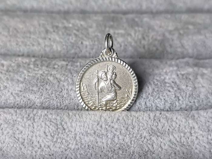 Silver St. Christopher Pendant