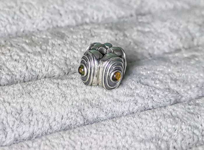 Pandora Hypnotized Citrine Clip Charm