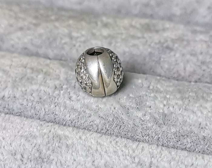 Pandora Pave Heart Clip Charm