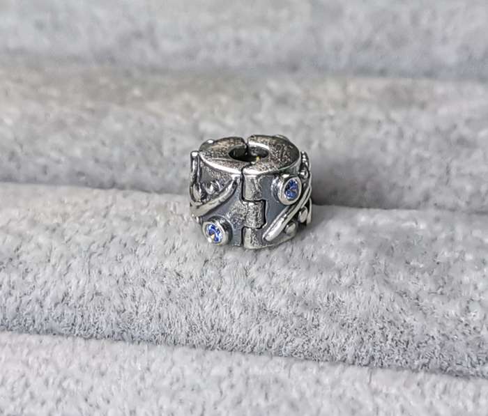 Pandora Tendril Blue Clip Charm
