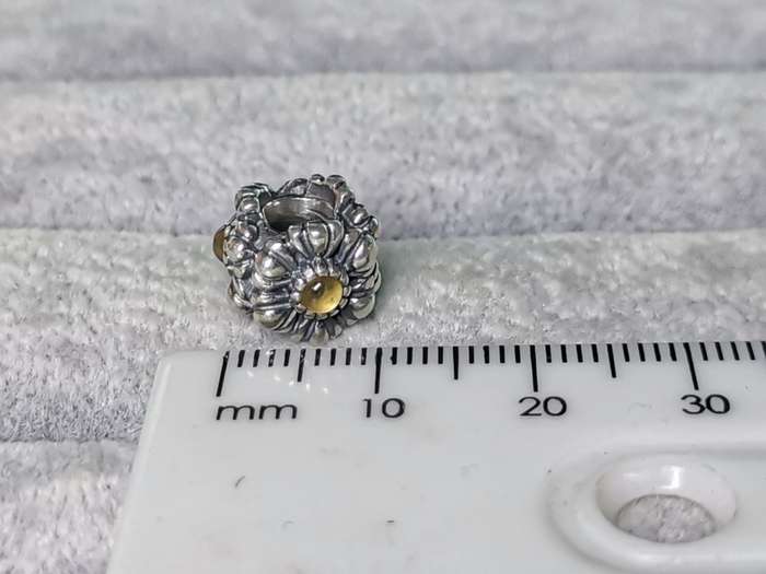 Pandora November Citrine Birthday Bloom Charm