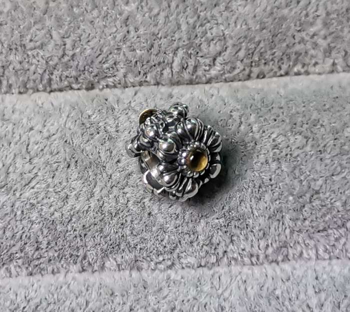 Pandora November Citrine Birthday Bloom Charm