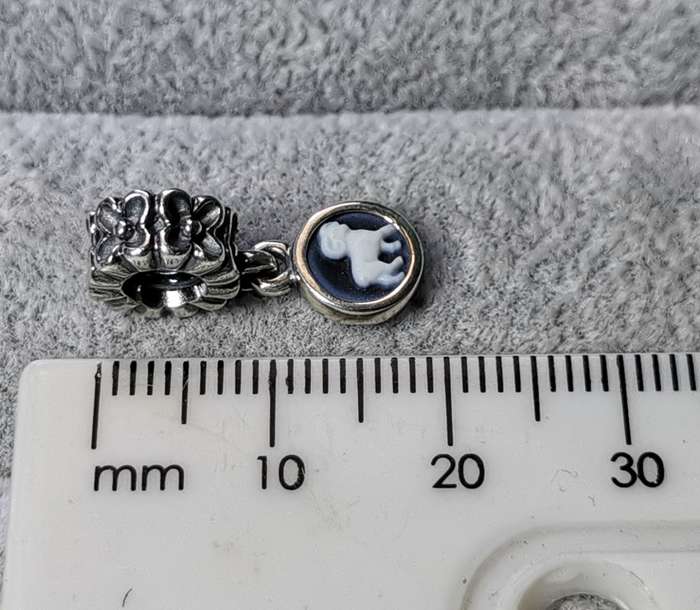 Pandora Aries Agate Cameo Charm