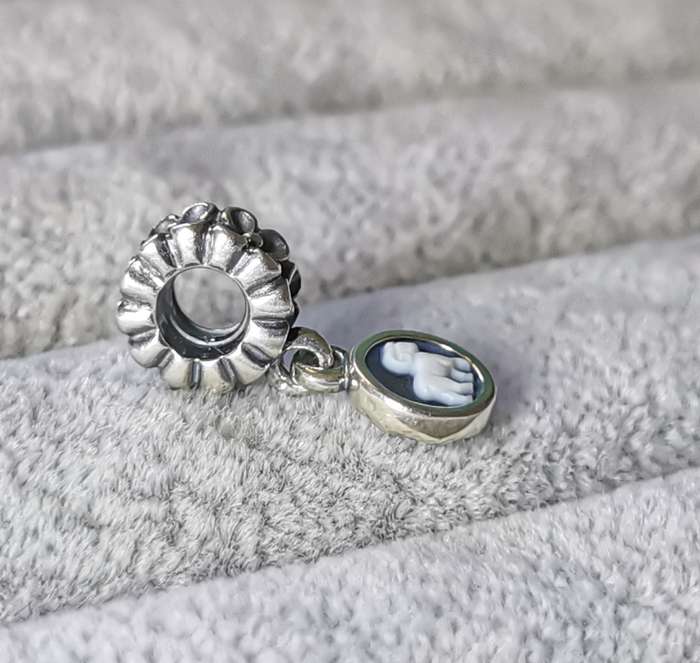 Pandora Aries Agate Cameo Charm
