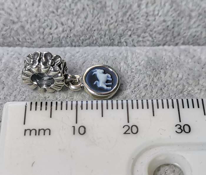 Pandora Agate Cameo Taurus Charm