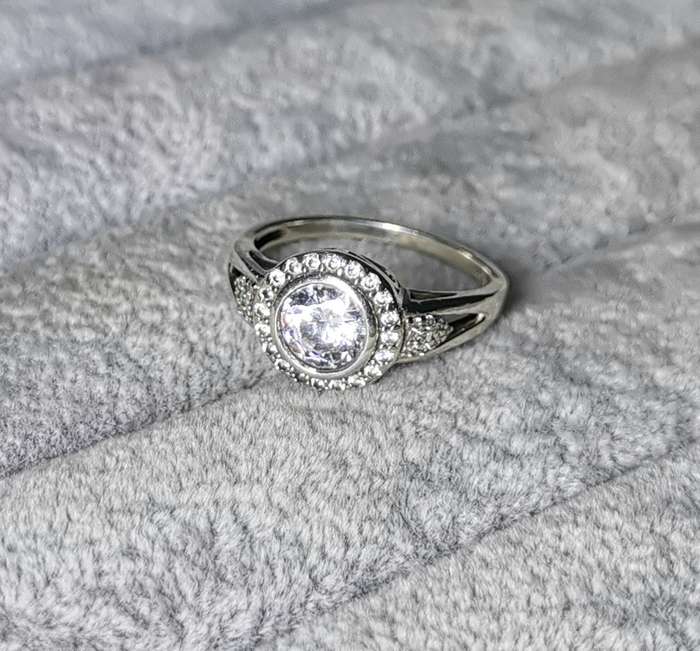 Silver Halo Ring