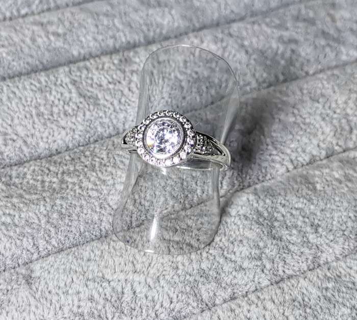 Silver Halo Ring