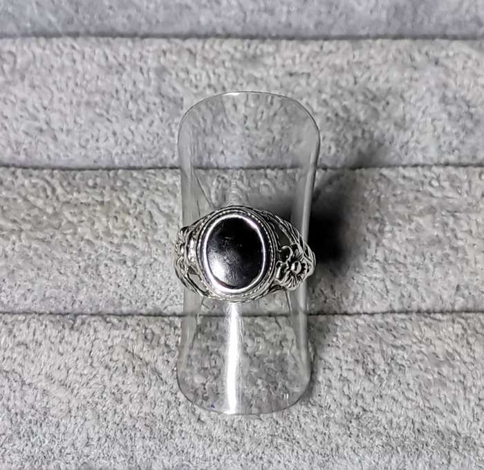 Detailed Silver Ring