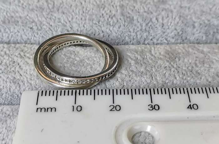 Silver Interlocked Ring