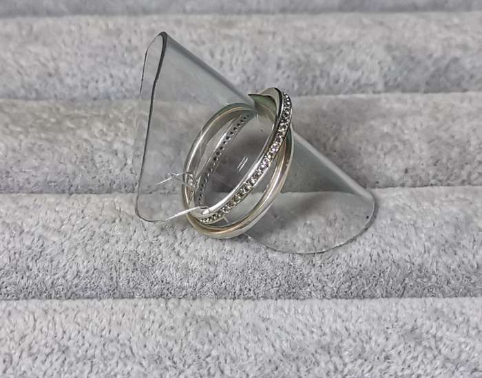 Silver Interlocked Ring