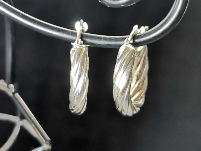 Silver Hoop Earrings