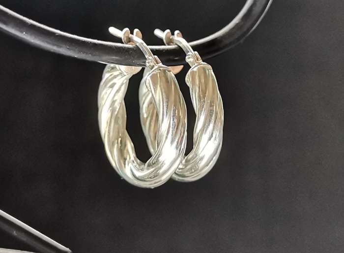 Silver Hoop Earrings