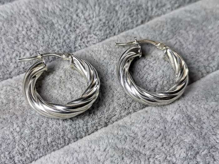 Silver Hoop Earrings