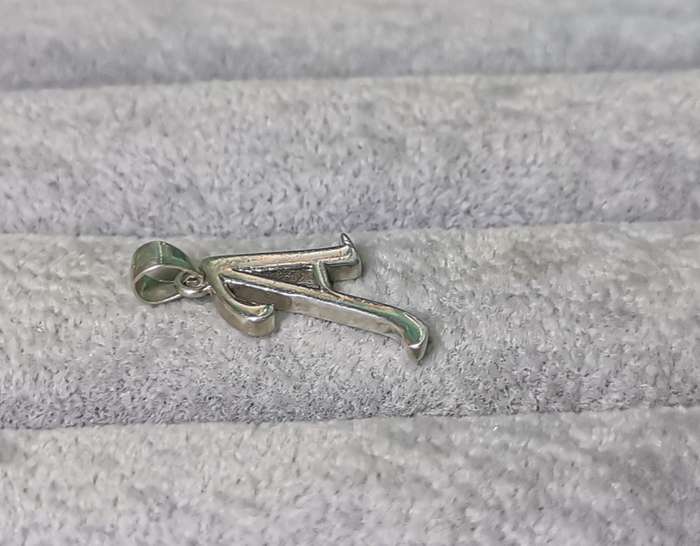 Silver Letter `A` Pendant