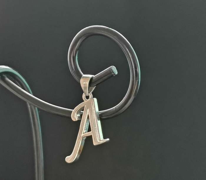 Silver Letter `A` Pendant