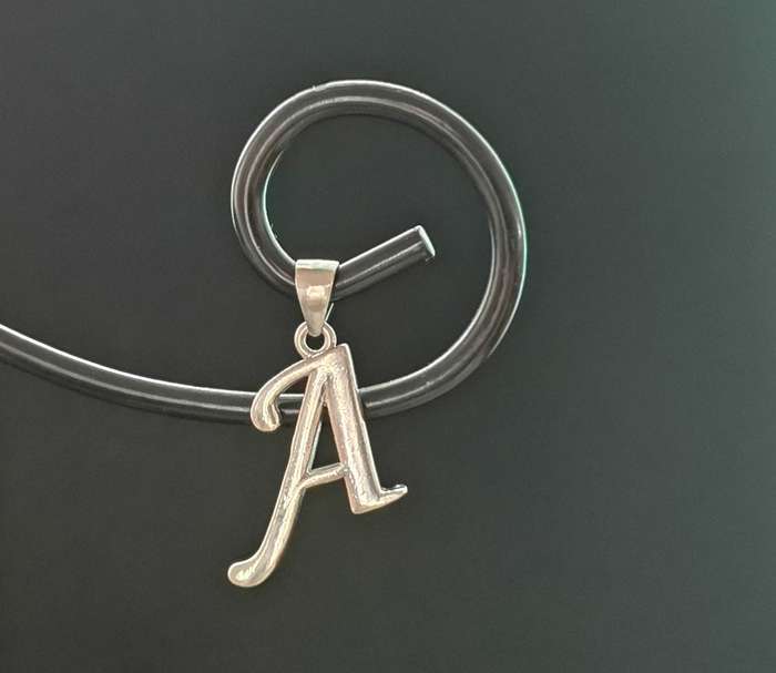 Silver Letter `A` Pendant