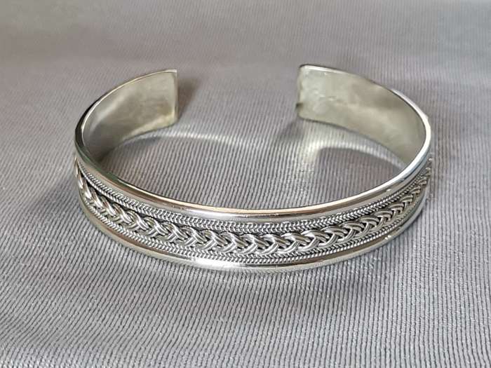 Patterned Silver Cuff