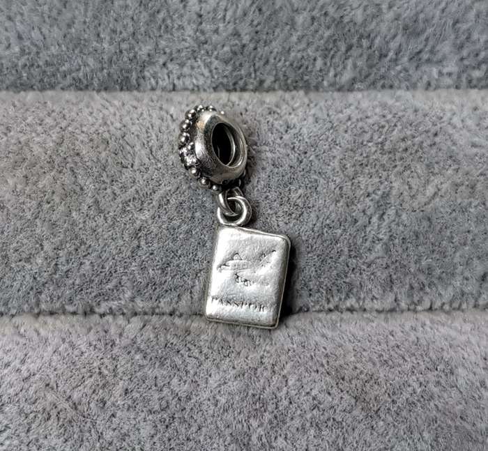 Silver Pandora Passport Charm