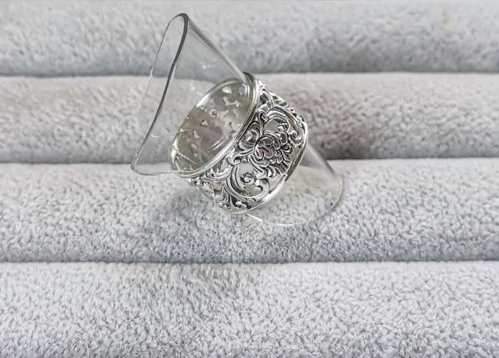 Detailed Silver Ring