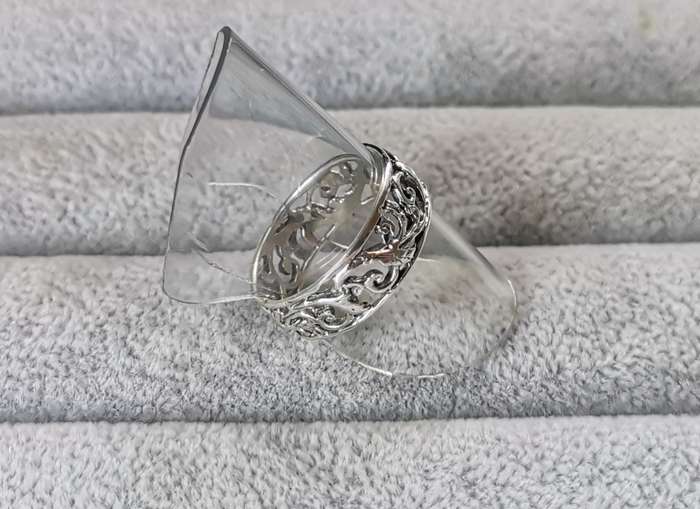 Detailed Silver Ring