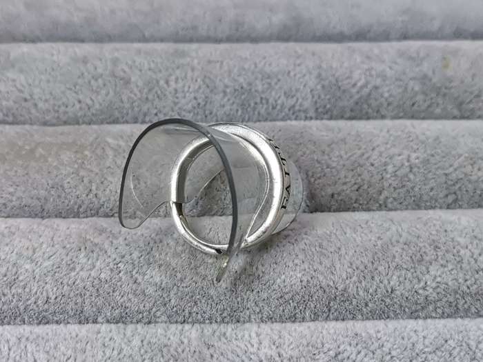Silver Faith and Love Ring