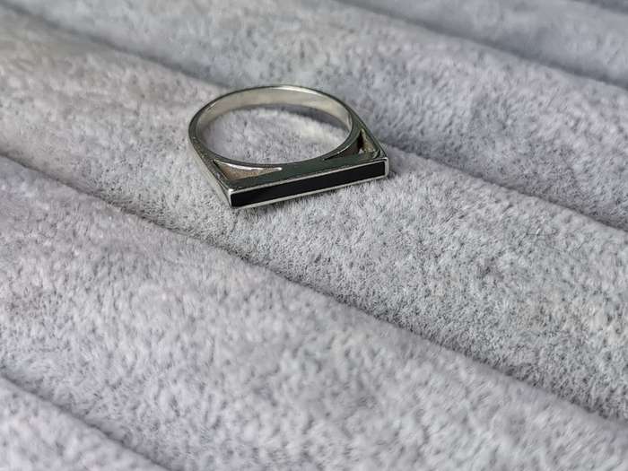 Silver Flat Bar Ring