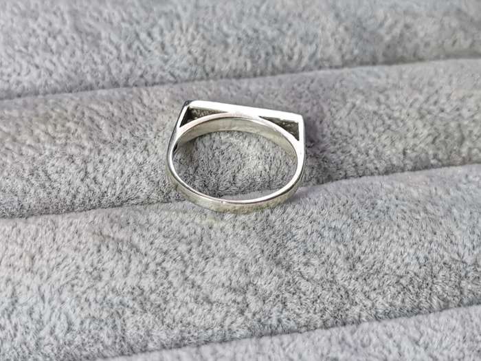 Silver Flat Bar Ring