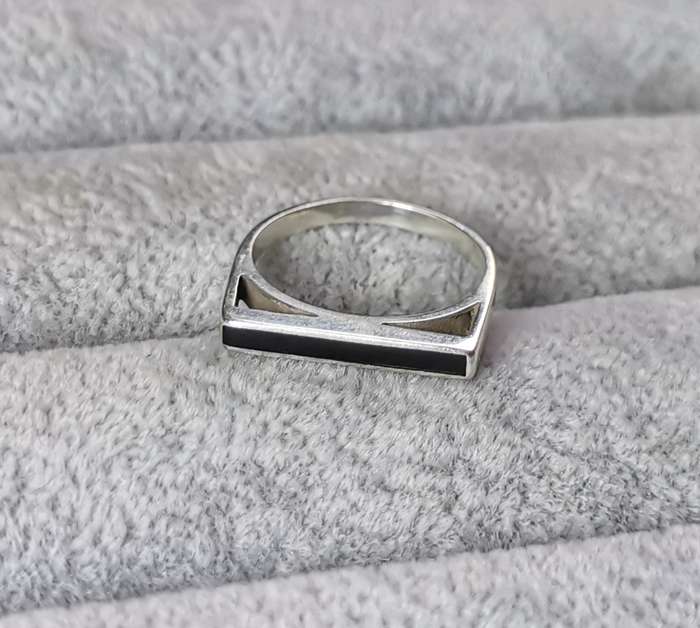 Silver Flat Bar Ring