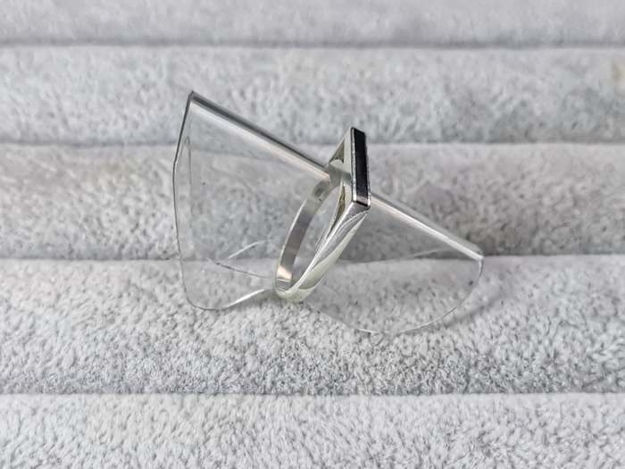 Silver Flat Bar Ring