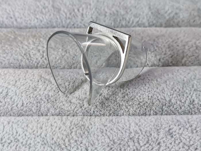 Silver Flat Bar Ring