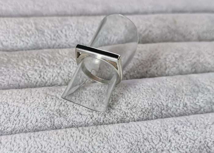 Silver Flat Bar Ring