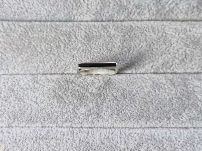 Silver Flat Bar Ring
