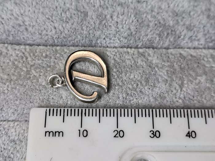 Silver Initial D Pendant