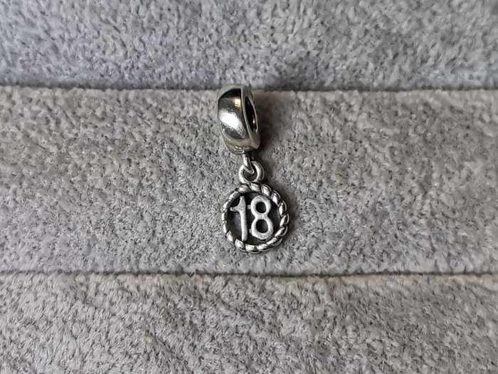 Pandora `18` Charm