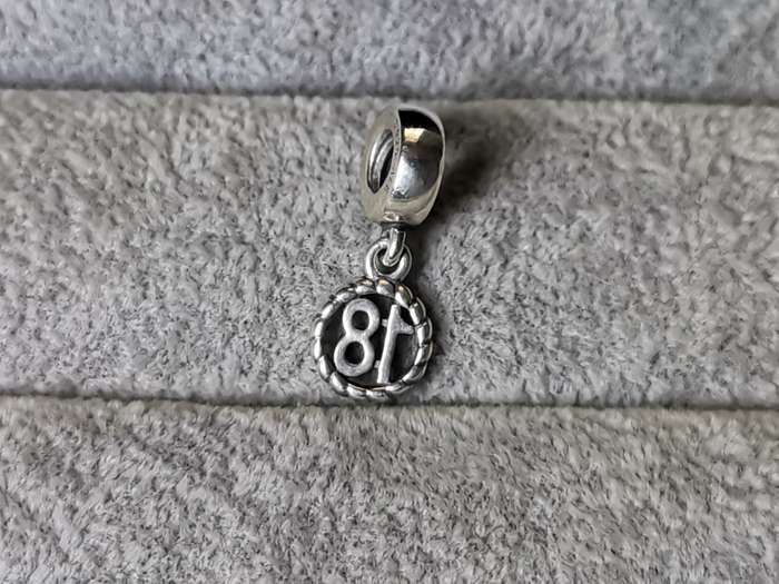 Pandora `18` Charm