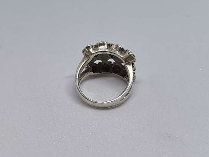 Silver Roses Ring