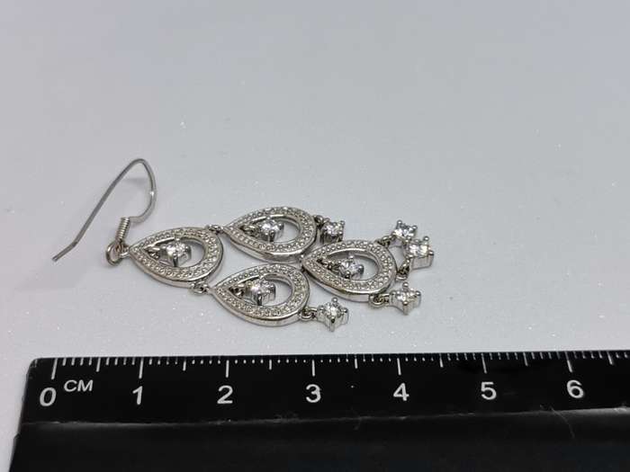 Dazzling Silver Earrings