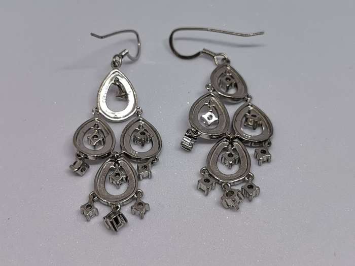 Dazzling Silver Earrings