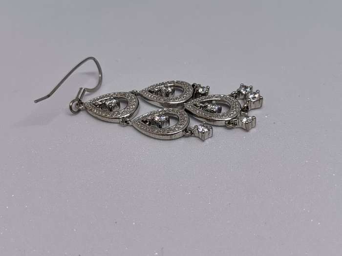 Dazzling Silver Earrings