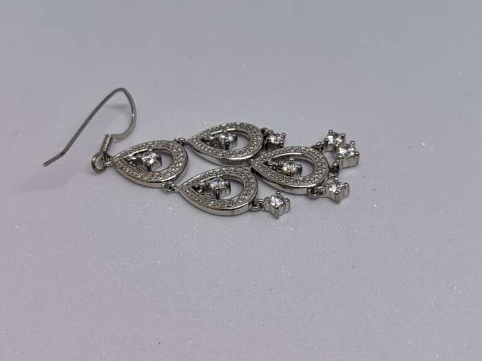 Dazzling Silver Earrings